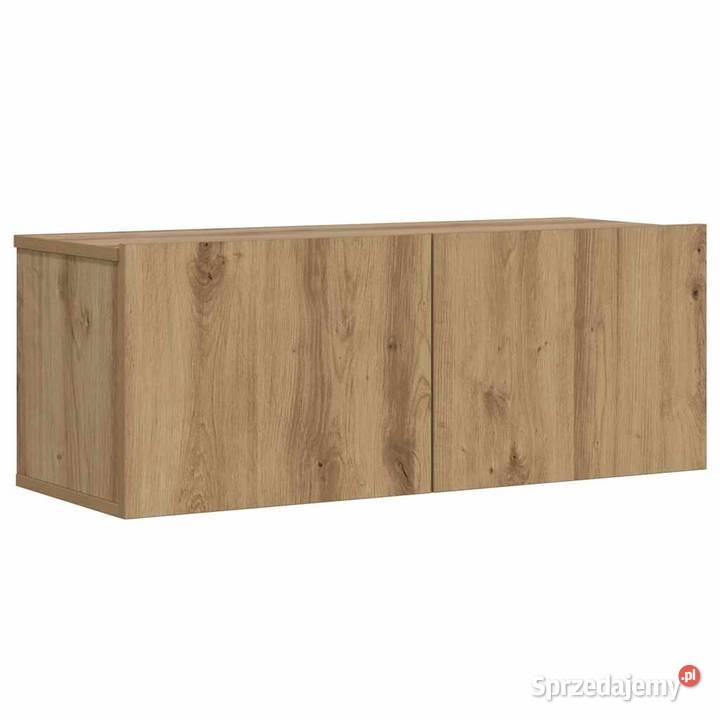 vidaXL Ścienna szafka TV dąb artisan 80x30x30 mazowieckie Warszawa sprzedam