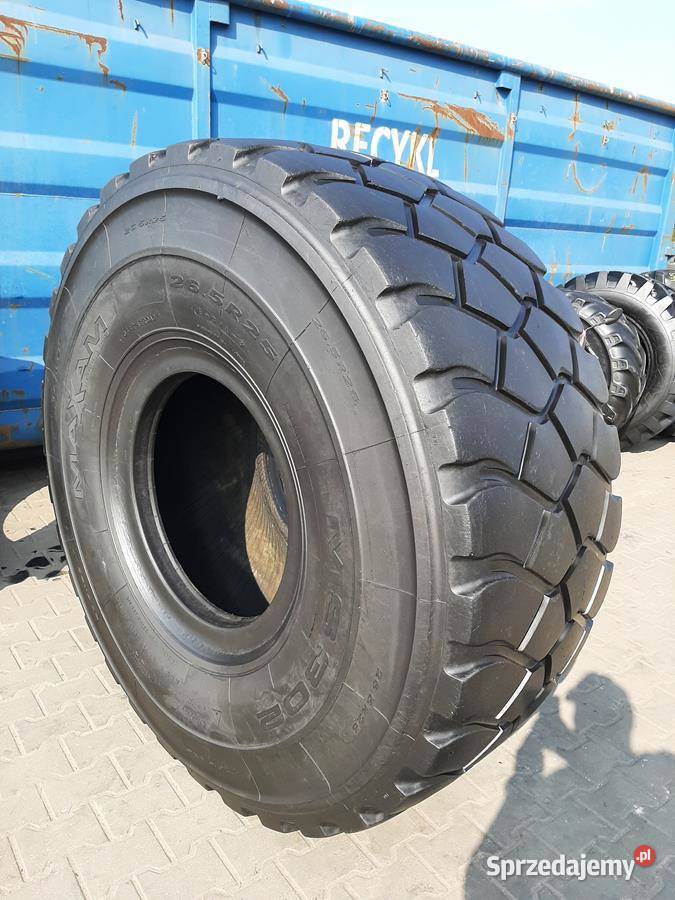 2x Opona używana przemysłowa 265R25 MAXAM MS302 Zaścianki sprzedam