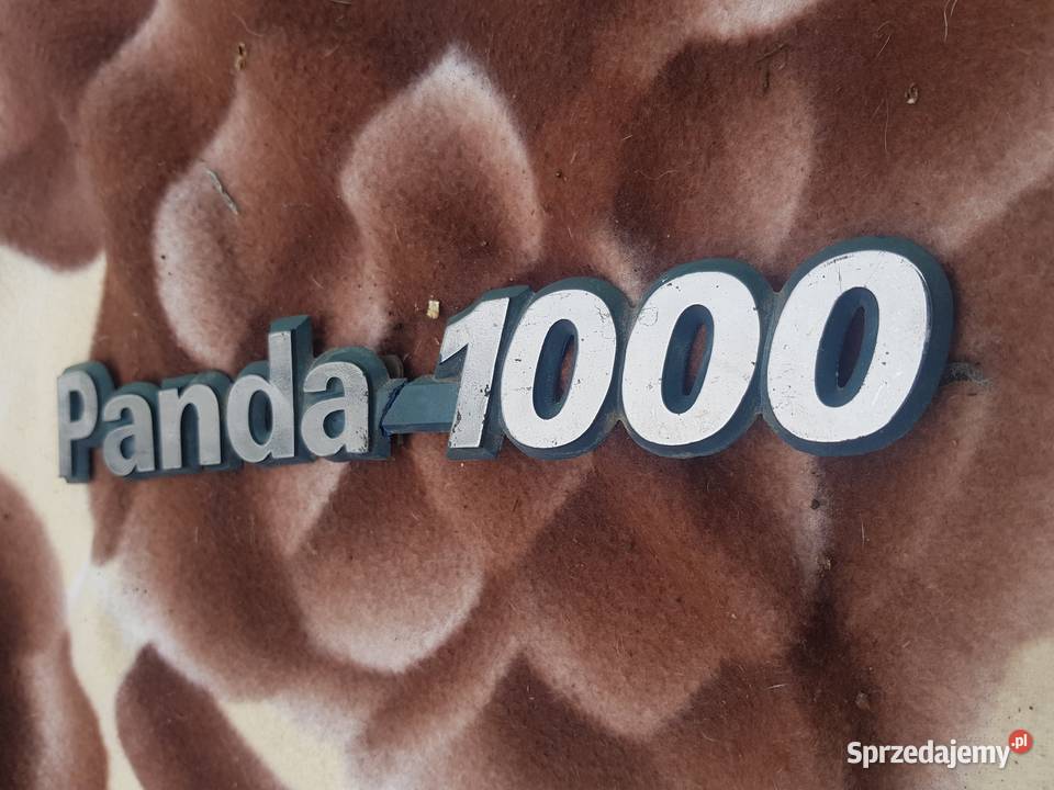 Lata 80teEmblemat Fiat Panda 1Oryginał zachodniopomorskie Barlinek