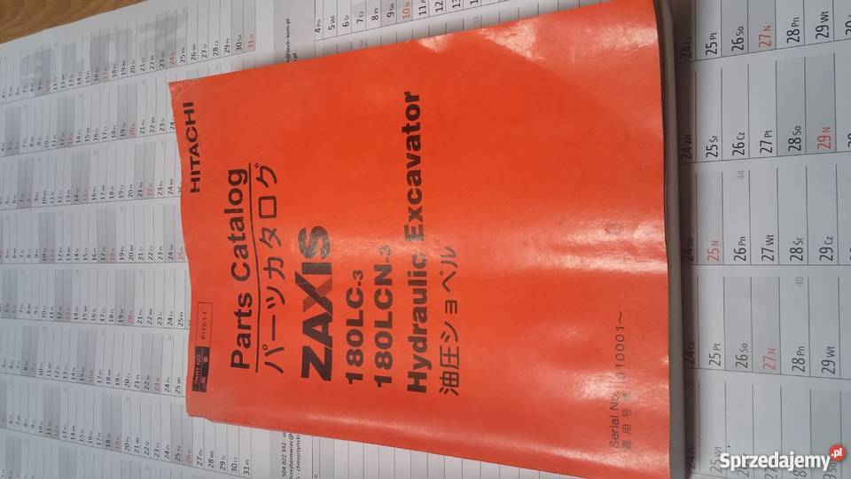 Katalog części Hitachi ZAXIS 180LC3 180LCN3 Motoryzacja Szamotuły
