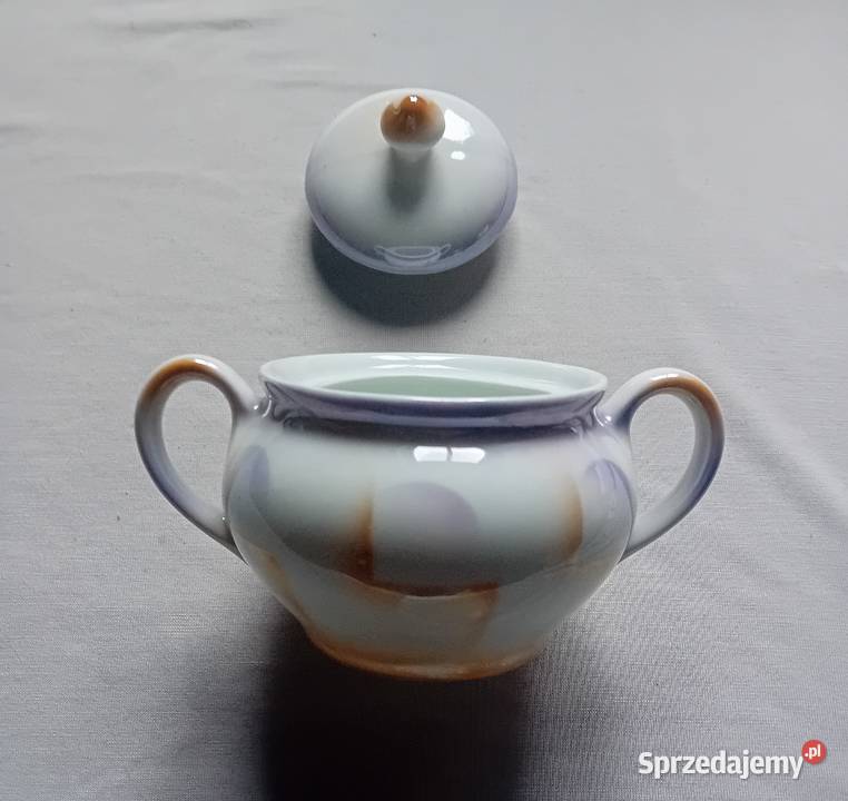 Cukierniczka art deco zdobiona techniką Koźminek