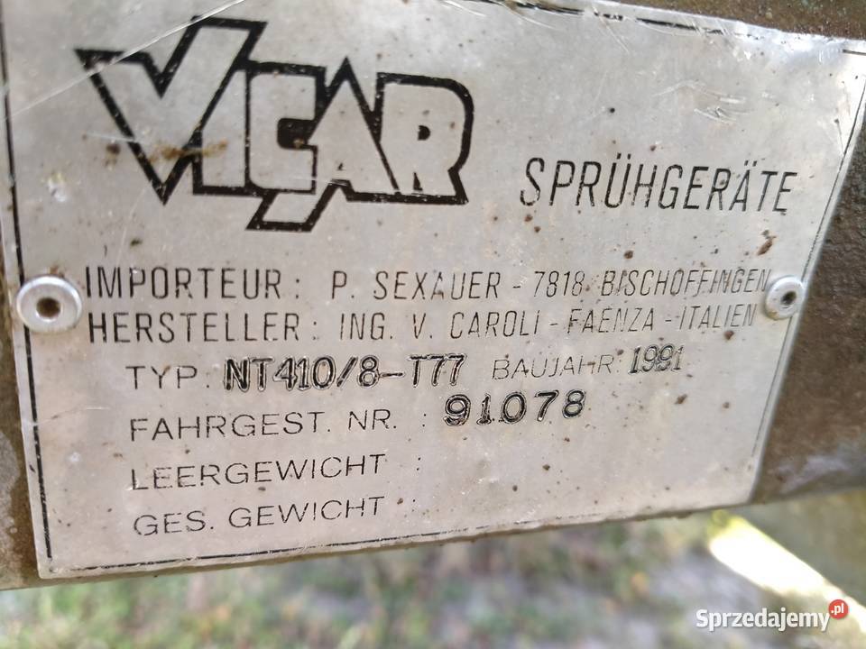 Opryskiwacz Vicar z turbiną Warka