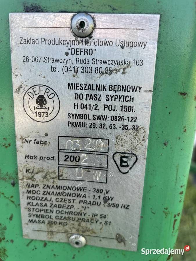 Betoniarka Defro 150 l świętokrzyskie