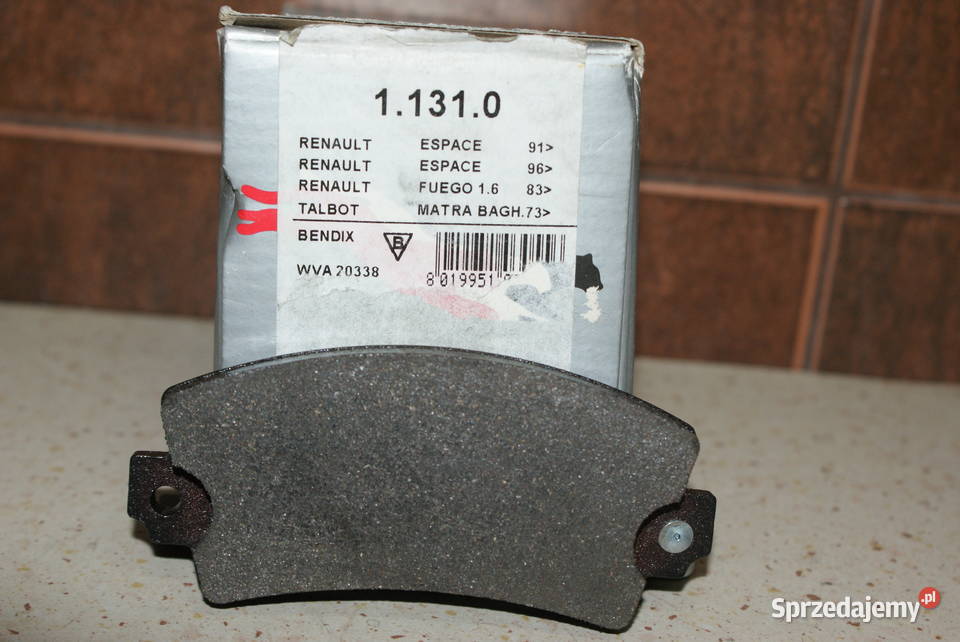 KLOCKI HAMULC RENAULT 2125ESPACE TYŁ RAICAM osobowe Białobrzegi sprzedam