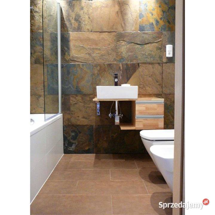 Płytki Łupek California Gold naturalny 60x30x12 Dom i Ogród Gdynia