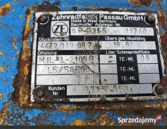 Caterpillar 212 ZF APB355 APLB355 zwolnica Jastrzębniki