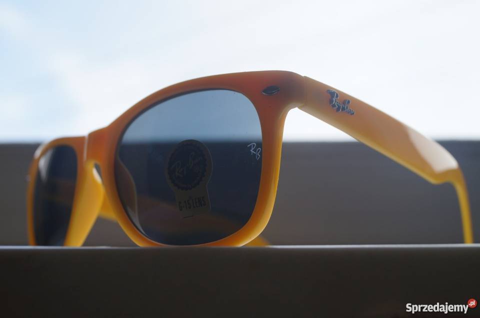 okulary wayfarer zółte oprawki hit lata Konin