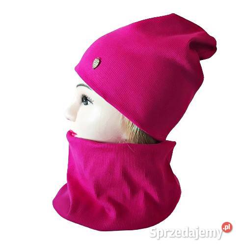 Komplety różne kolory czapka i komin z różnymi Uniseks małopolskie Kraków