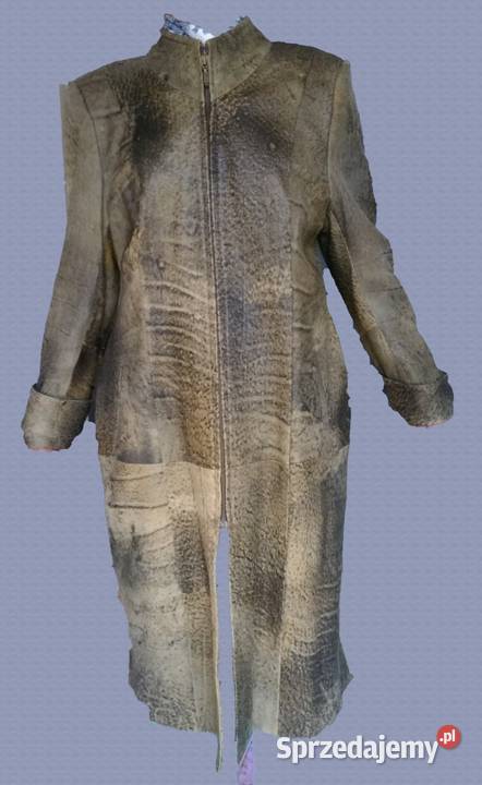 Płaszcz damski ze skóry naturalnej w kolorze łódzkie Łódź sprzedam