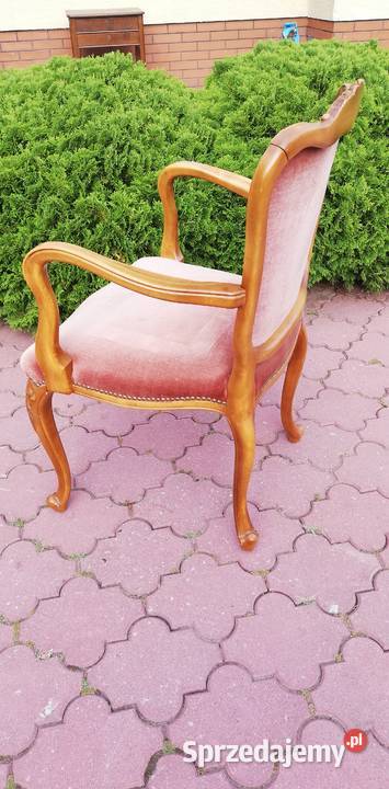 Fotel stylowy ludwik nogi gięte fotelik Fotele mazowieckie Garwolin