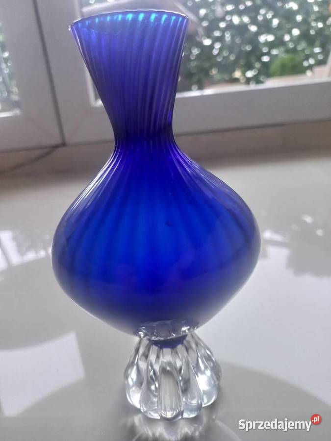 Wazon kobaltowy Aseda Glass kujawsko-pomorskie Toruń