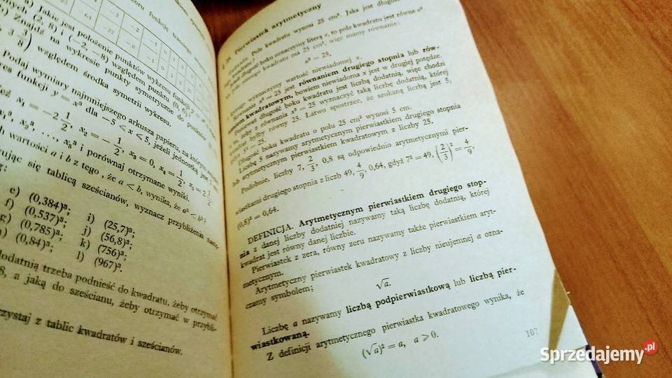 Matematyka podręcznik klasa 8 Aleksander Białas Rok wydania 1977 Podręczniki Gdańsk