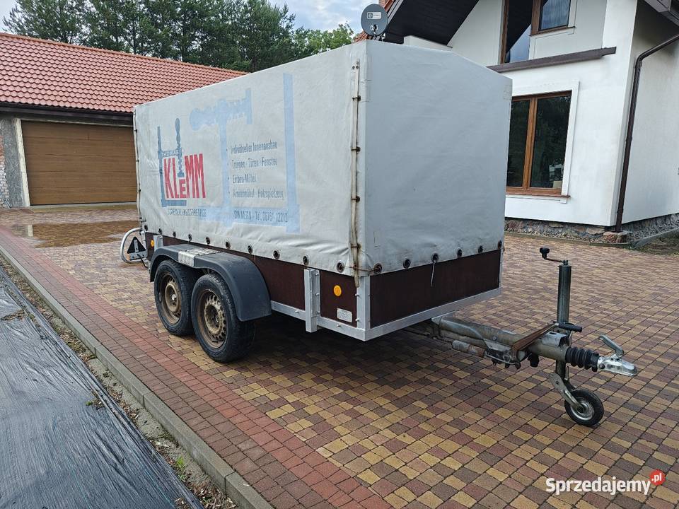 Przyczepa niemiecka BENDER 2000DMC 2 Do samochodów osobowych Węgorzewo sprzedam