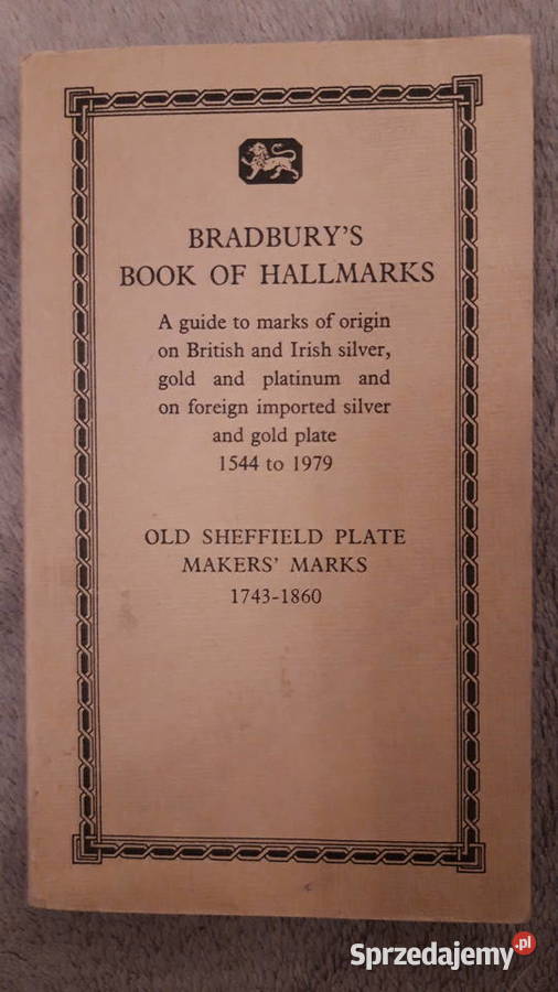 Bradburys Book of Hallmarks katalog złotników w Warszawa