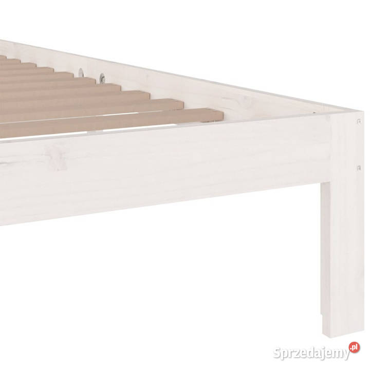 Rama łóżka biała lite drewno 180x200 WM814770 205cm Warszawa sprzedam