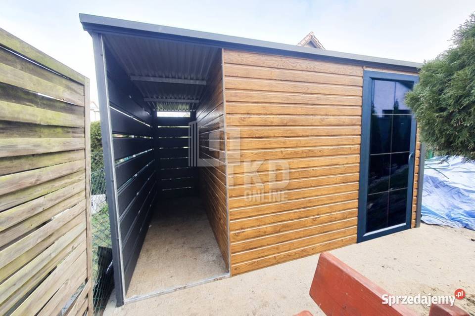 Domek ogrodowy schowek Garaż 25x3 drewnopodobny Garaże i miejsca postojowe Kościerzyna