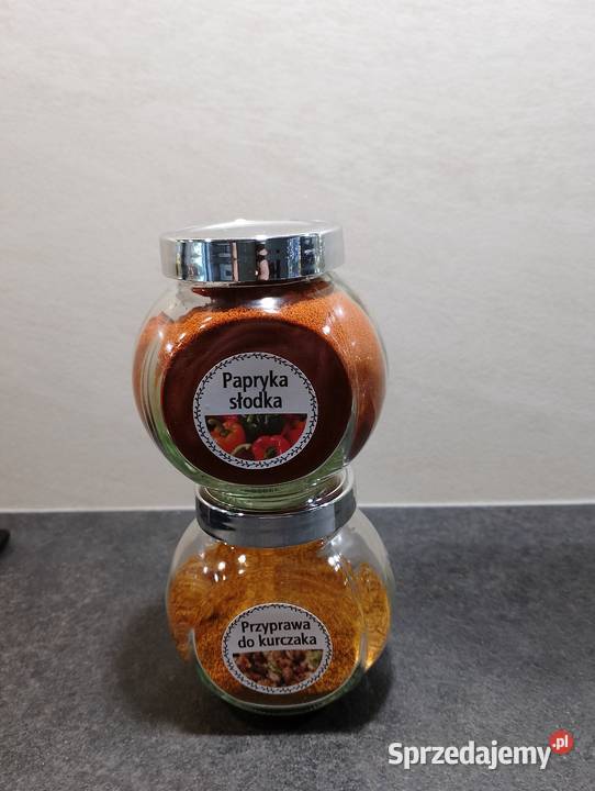 Słoiczki szklane na przyprawy z metalową Warszawa