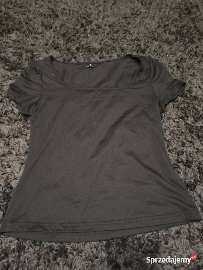 bluzka z dekoltem czarny