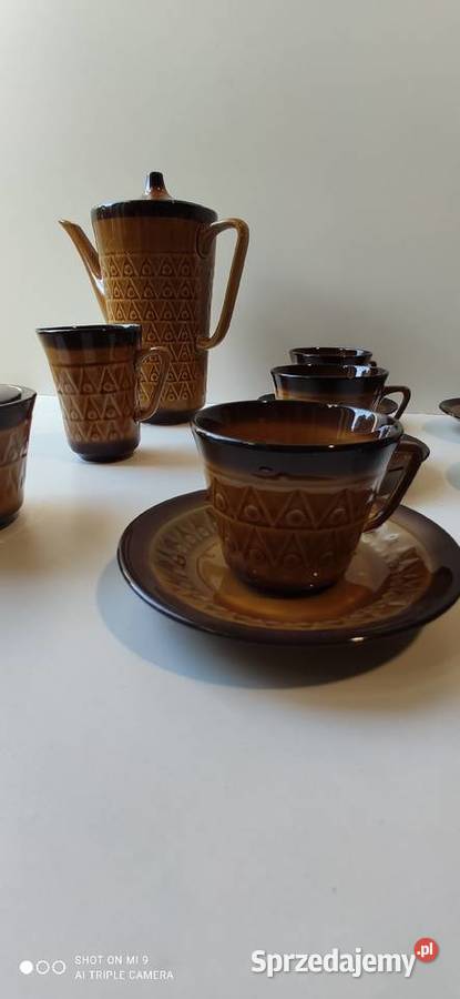 Zestaw serwis kawowy porcelana Chodzież PRL