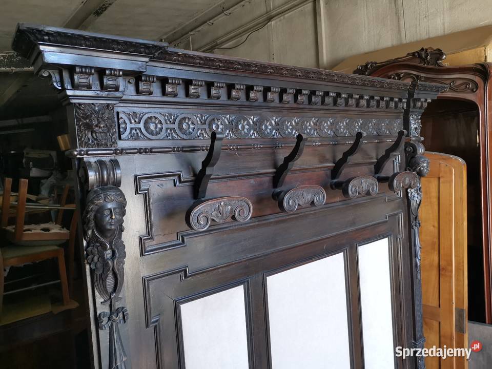 Ozdobna garderoba wieszak włoski neorenesans Wałbrzych