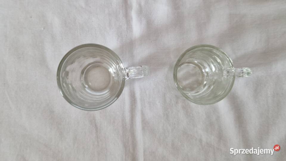 2 szklane filiżankikubki do kawy różne do Warszawa