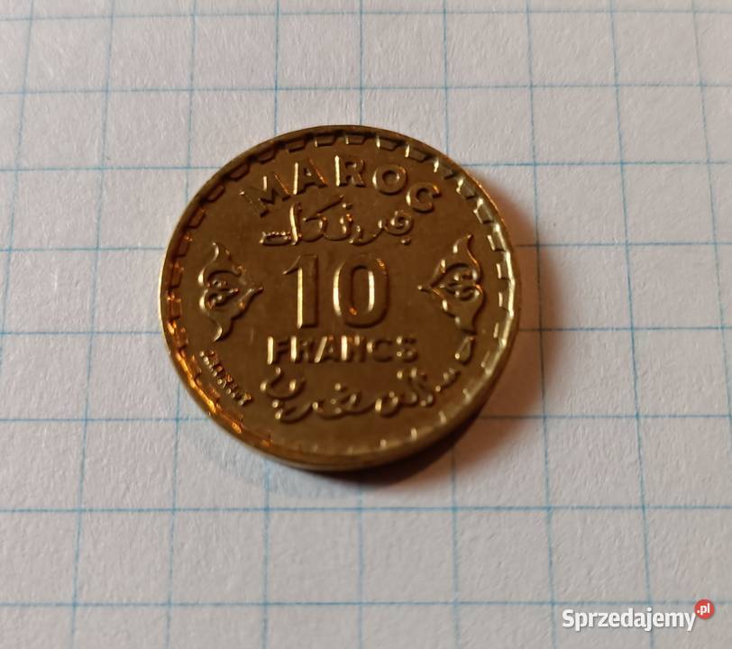 10 FRANKÓW 10 FRANCS 1952 MAROKO Piszczac sprzedam