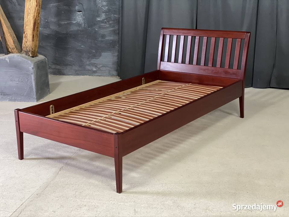 Łóżko drewniane 100x200 regulowany stelaż lite Budno
