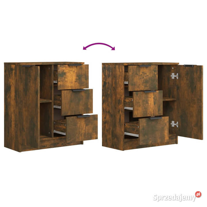 Szafki 2 przydymiony dąb 60x30x70 WM3115793 Warszawa sprzedam