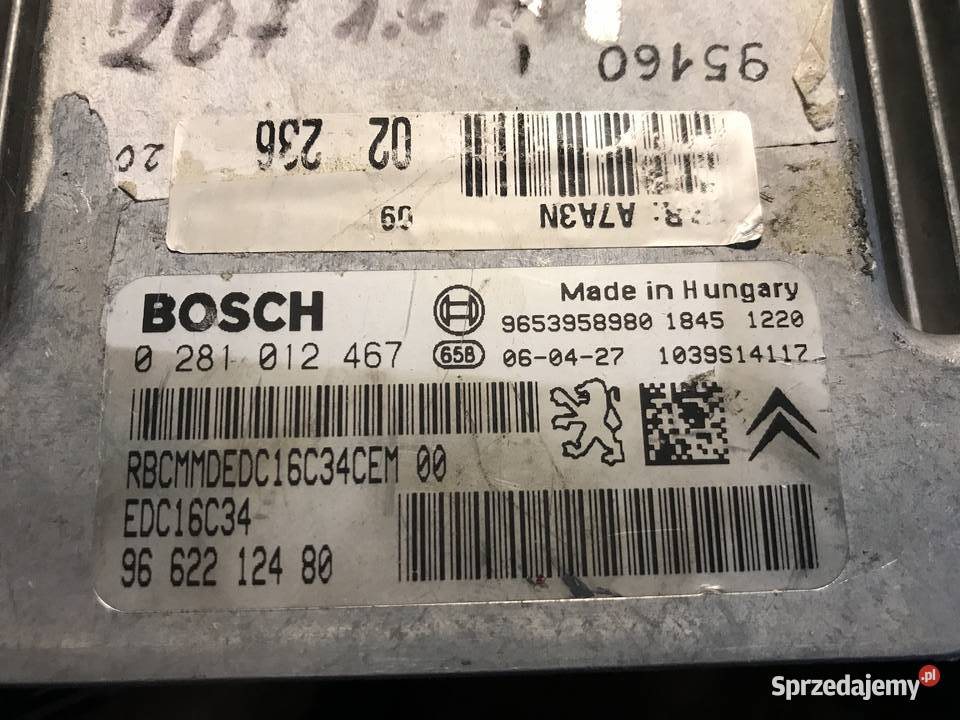 Klonowanie ECU komputer silnika EDC16C34 Peugeot Kętrzyn