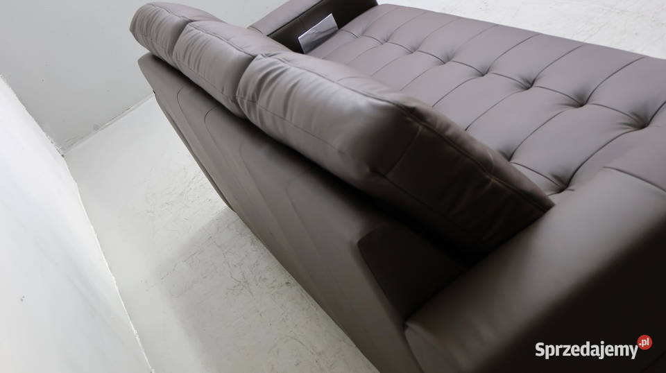 3 osobowa sofa kanapa brązowa SKÓRA naturalna Poznań