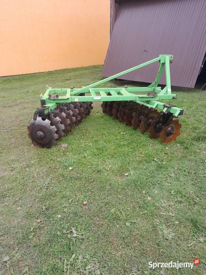 Brona talerzowa zadbana sprawna gruby materiał nieuszkodzony Łagów