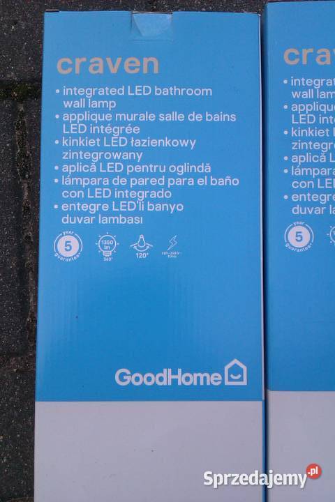 Kinkiet łazienkowy GoodHome Craven 1350 lm 4000