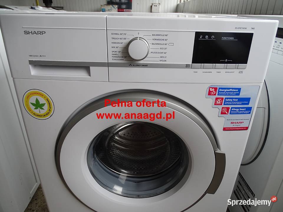 PralkaSHARP ESGFB7145W0 A 7 GWARANCJA DUŻY WYBÓR zachodniopomorskie Goleniów
