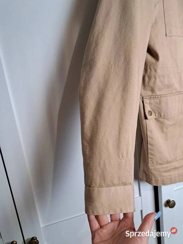 Beżowa kurtka Amisu rozmiar 3436 Trąbki Wielkie sprzedam