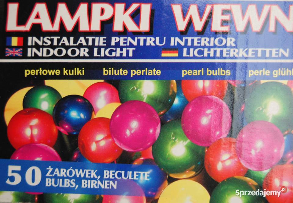 Lampki choinkowe perłowe multicolor Hestia 50