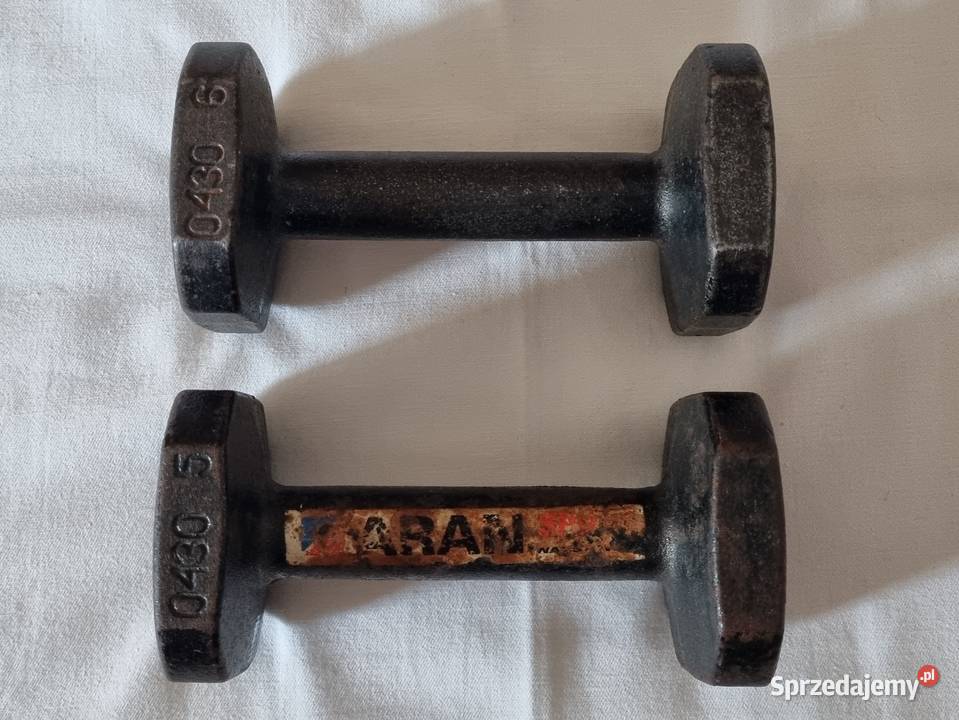 2 stare hantle ciężarki vintage PRL Sprzęt do ćwiczeń Warszawa sprzedam