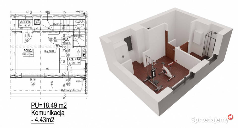 segment 80m2 WAWA WAWER obok Gocław panele 405m2 Sprzedaż Warszawa