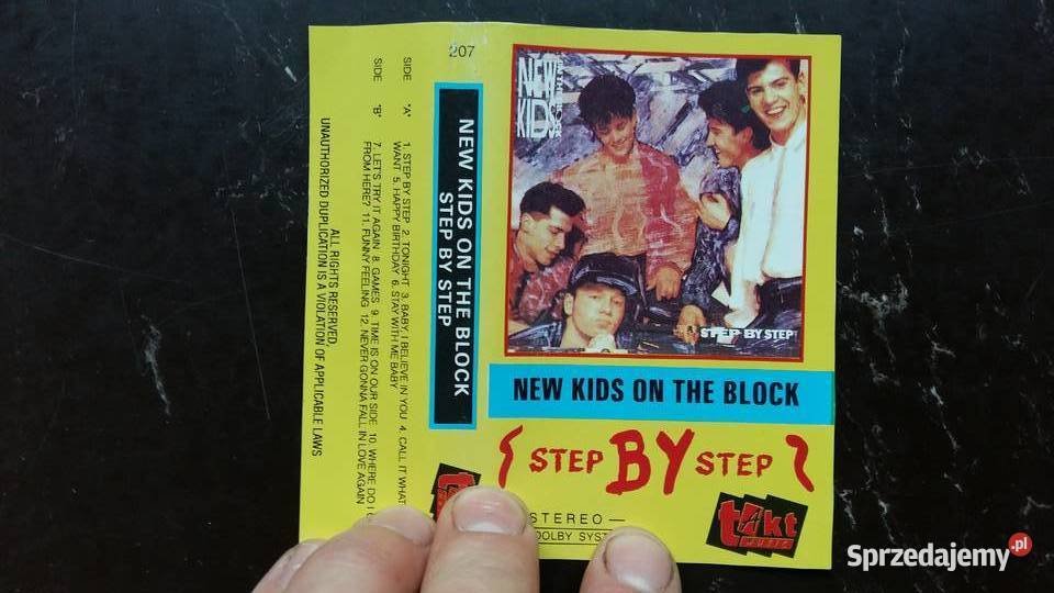 Kaseta magnetofonowa NKOTB Step by step Wyd Takt podlaskie Siemiatycze