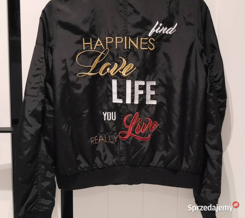 Mohito świetna bomberka hafty 36 S Kurtki i płaszcze Wrocław sprzedam