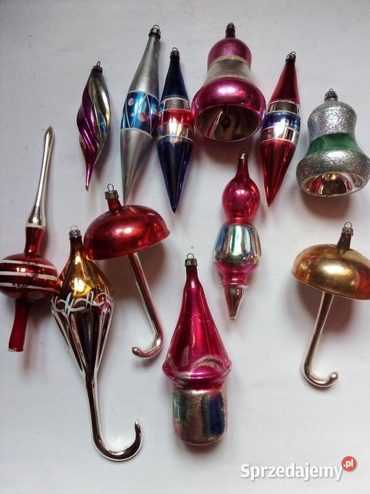 zestaw starych bombek vintage PRL Boże Narodzenie Częstochowa