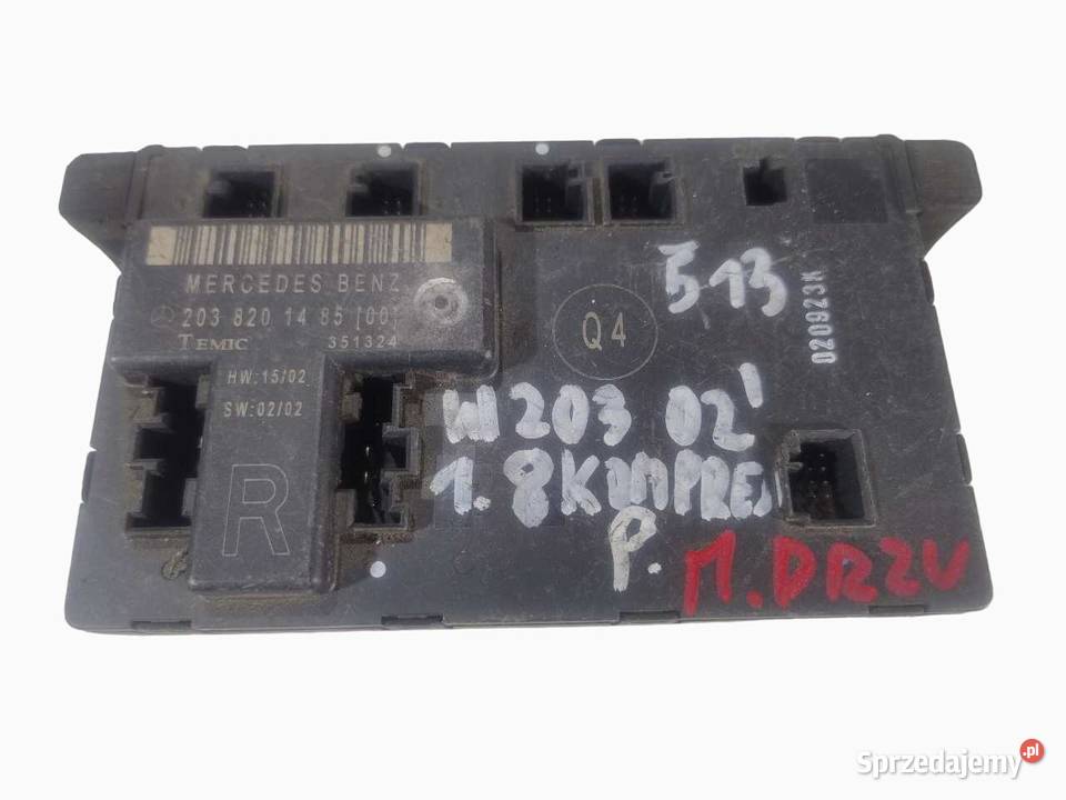 MODUŁ STEROWNIK DRZWI PRAWY PRZÓD MERCEDES W203