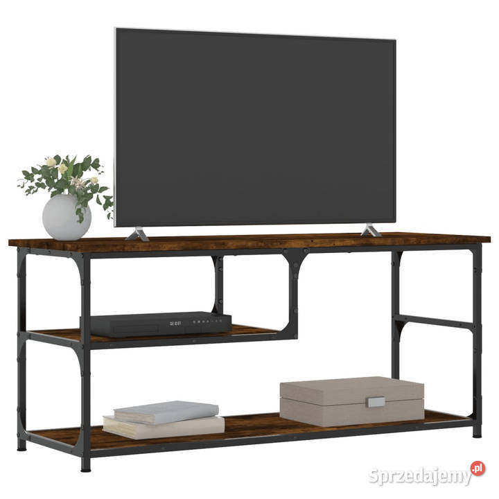 Szafka pod telewizor przydymiony dąb 103x38x465 mazowieckie Warszawa