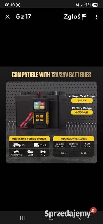 Tester Akumulatorow Autool BT360 Chojnów