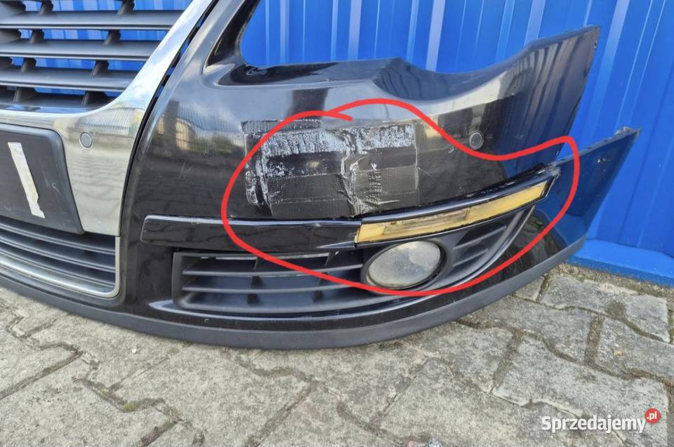 PDC ZDERZAK PRZÓD PRZEDNI VW PASSAT B6 LC9X osobowe Zderzaki Działoszyce