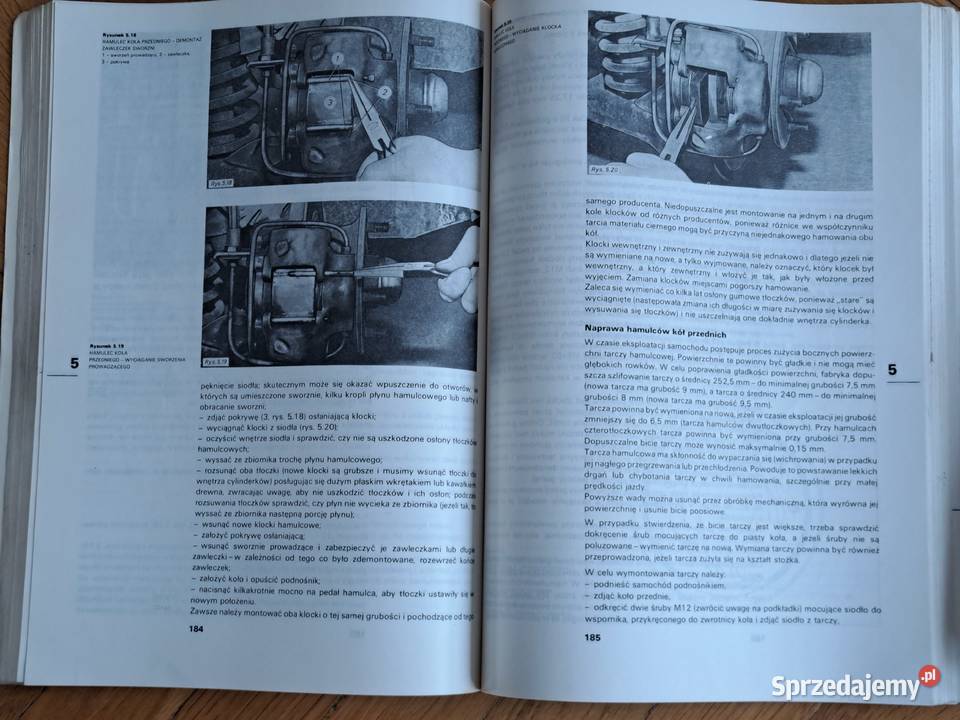 WKŁ Książka serwisowa serwisówka Skoda 105 Skoda Pruszków