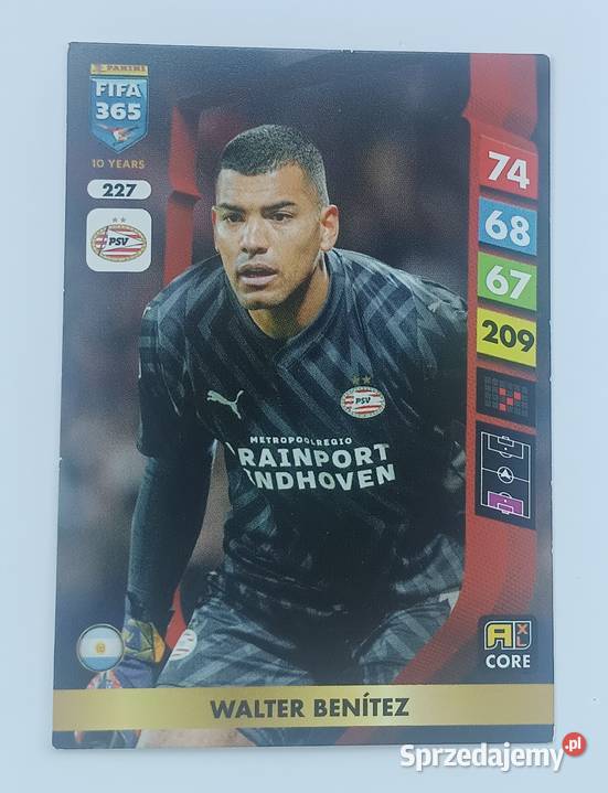Walter Benitez 227 karta Fifa 365 Adrenaline XL Pozostałe małopolskie