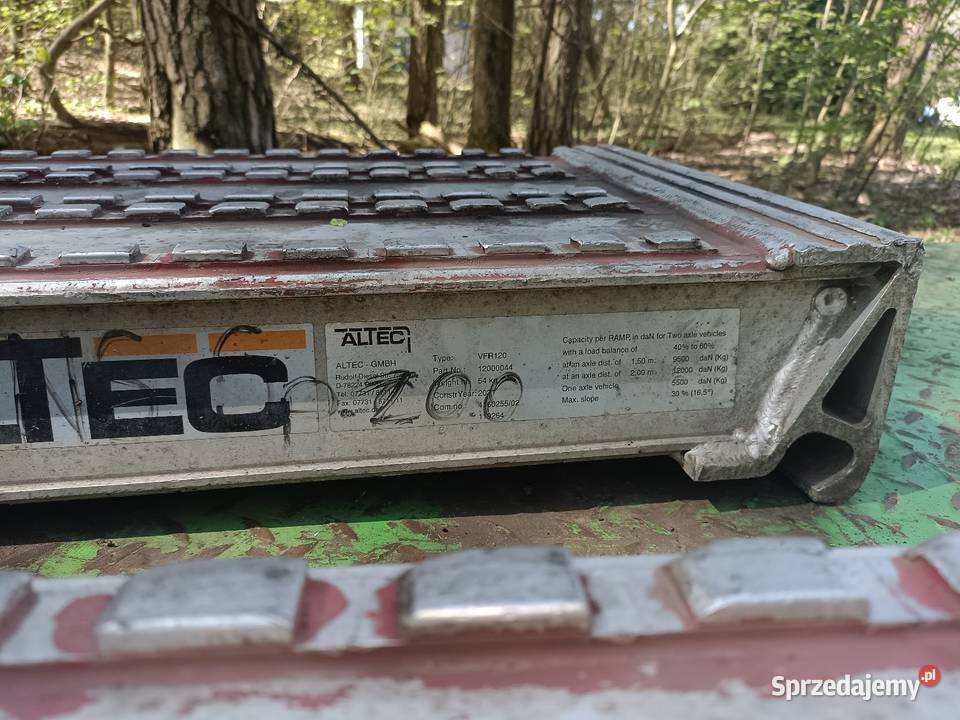 Najazdy aluminiowe Tuszyn sprzedam
