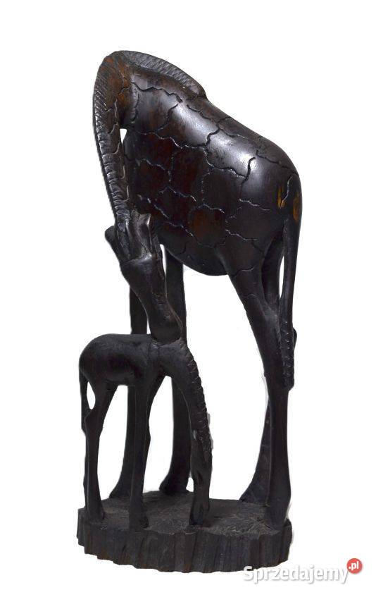 Żyrafa figurka z hebanu pomorskie sprzedam