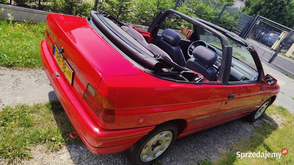 Ford Escort Cabrio 91 Żółte tablice Nowy Dach Będzin
