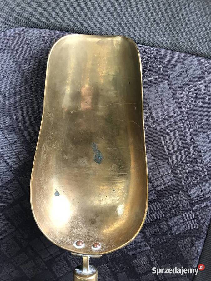 Duża ŁYŻKA NASYPKA SZUFLA SZUFELKA MOSIĄDZ Łowicz